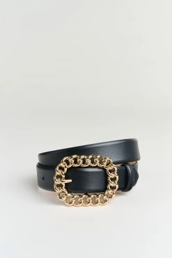 Elie Tahari Chain Buckle Belt