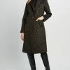 Tahari Raven Wool Coat