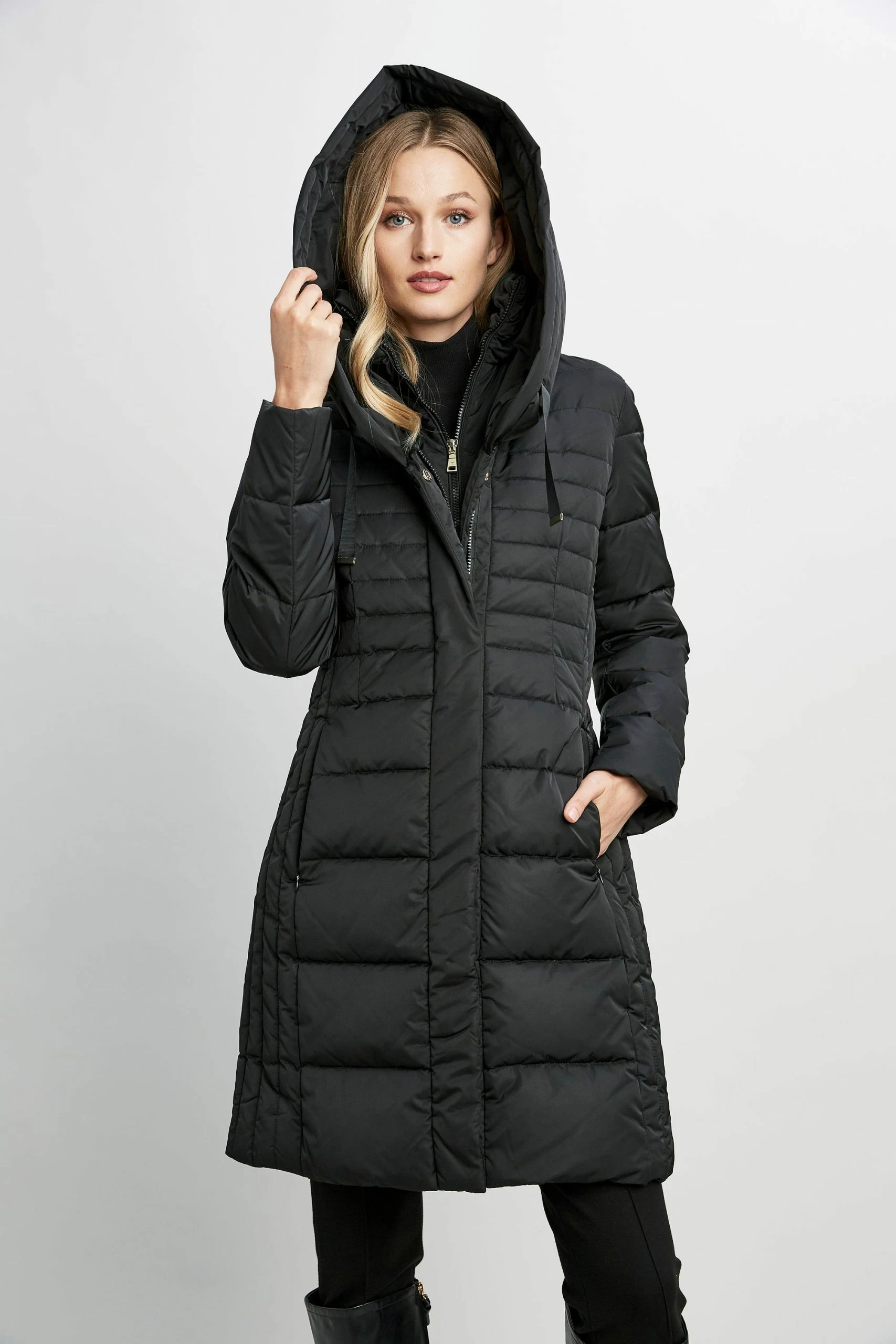 Tahari Long Double Layer Puffer Coat 5 Tahari Long Double Layer Puffer Coat - Image 3