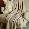 Elie Tahari Alpaca Knit Throw