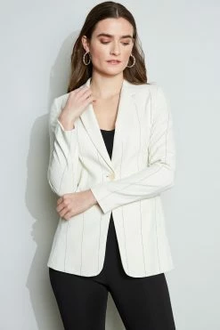 Elie Tahari Etch Stripe Blazer