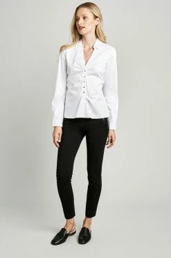 Elie Tahari Vichi Long Sleeve Shirt 10 Elie Tahari Vichi Long Sleeve Shirt -Elie Tahari Sales 2023 C6044500 WHITE 1HERO 0023