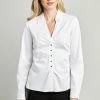 Elie Tahari Vichi Long Sleeve Shirt 1 Elie Tahari Vichi Long Sleeve Shirt -Elie Tahari Sales 2023 C6044500 WHITE 2FRONT 0032