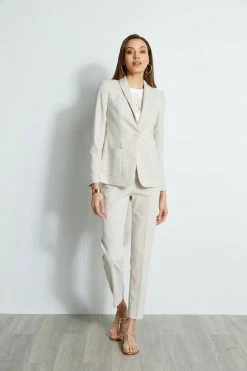 Elie Tahari Linen Blazer 9 Elie Tahari Linen Blazer -Elie Tahari Sales 2023 CR405K200 PUTTYMELANGE E405K103 PUTTYMELANGE E45XB503 PEARL 1hero 060