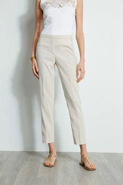 Elie Tahari Slim Fit Linen Pant