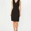 Elie Tahari Roanna Dress -Elie Tahari Sales 2023 CU82W60U ROANNADRESS BLACK 1HERO 020