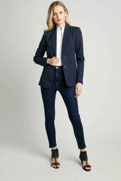 Elie Tahari Winny Jacket -Elie Tahari Sales 2023 CU8M010U NAVYYARD 1HERO 0013