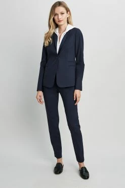 Elie Tahari Darcy Jacket -Elie Tahari Sales 2023 CU8P810U NAVYYARD 1HERO 063