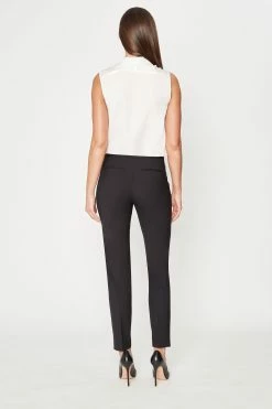 Elie Tahari Jillian Straight Leg Pant -Elie Tahari Sales 2023 CU8P820U JILLIANSLIM BLACK 3BACK 022
