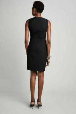 Elie Tahari Emory Dress -Elie Tahari Sales 2023 CU8P860U BLACK 3BACK 0046