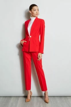 Elie Tahari Slim Pant -Elie Tahari Sales 2023 E1011202 CalypsoRed E1011102 CalypsoRed ER0X5512 Wax 1HERO 040 808fa9ba 8248 401c 910f 9ad9e8f6095b