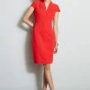 Elie Tahari Contour Crepe Dress