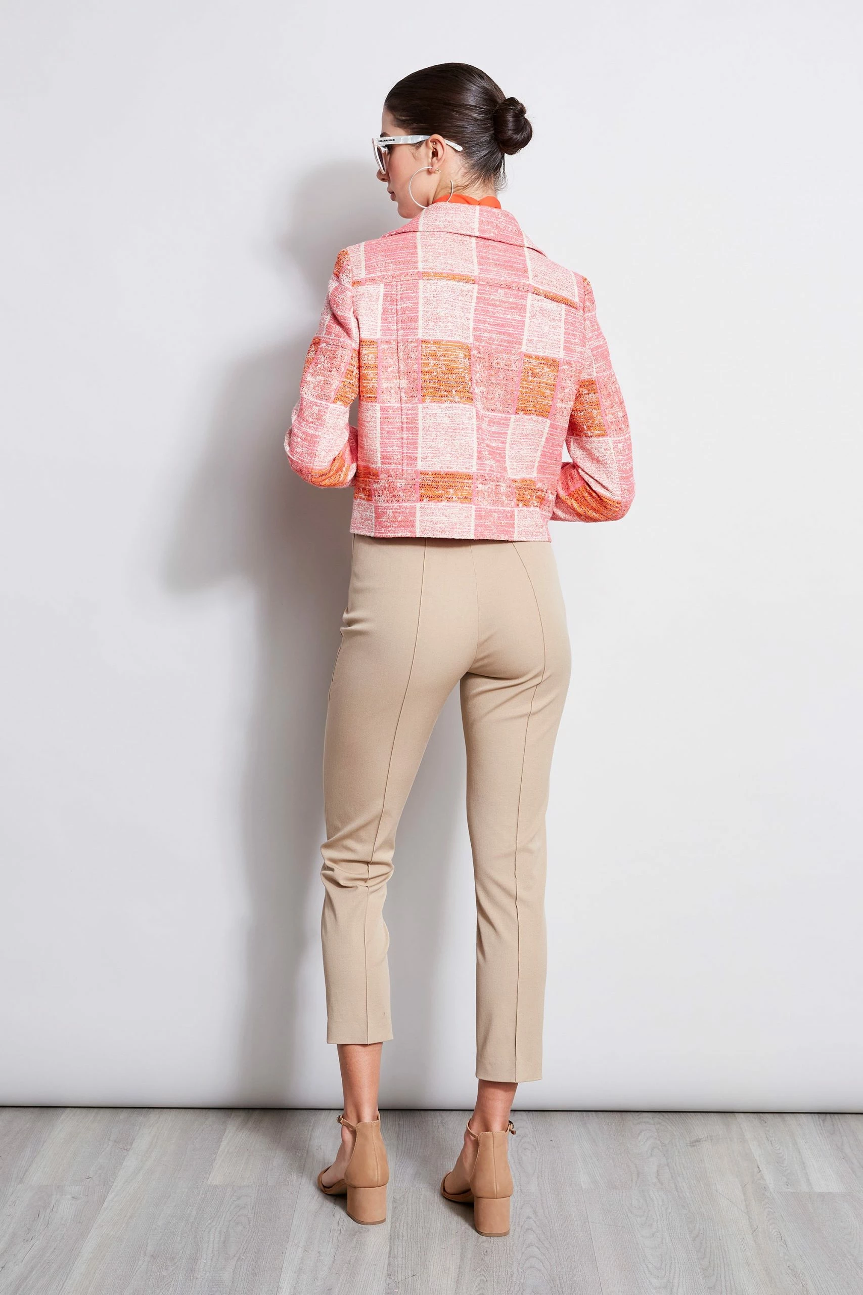 Elie Tahari Cropped Plaid Jacket 8 Elie Tahari Cropped Plaid Jacket - Image 6