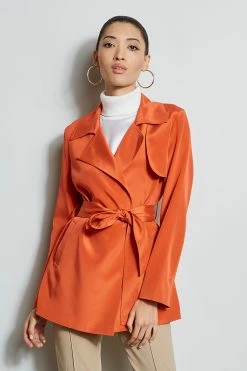 Silk Trench Jacket