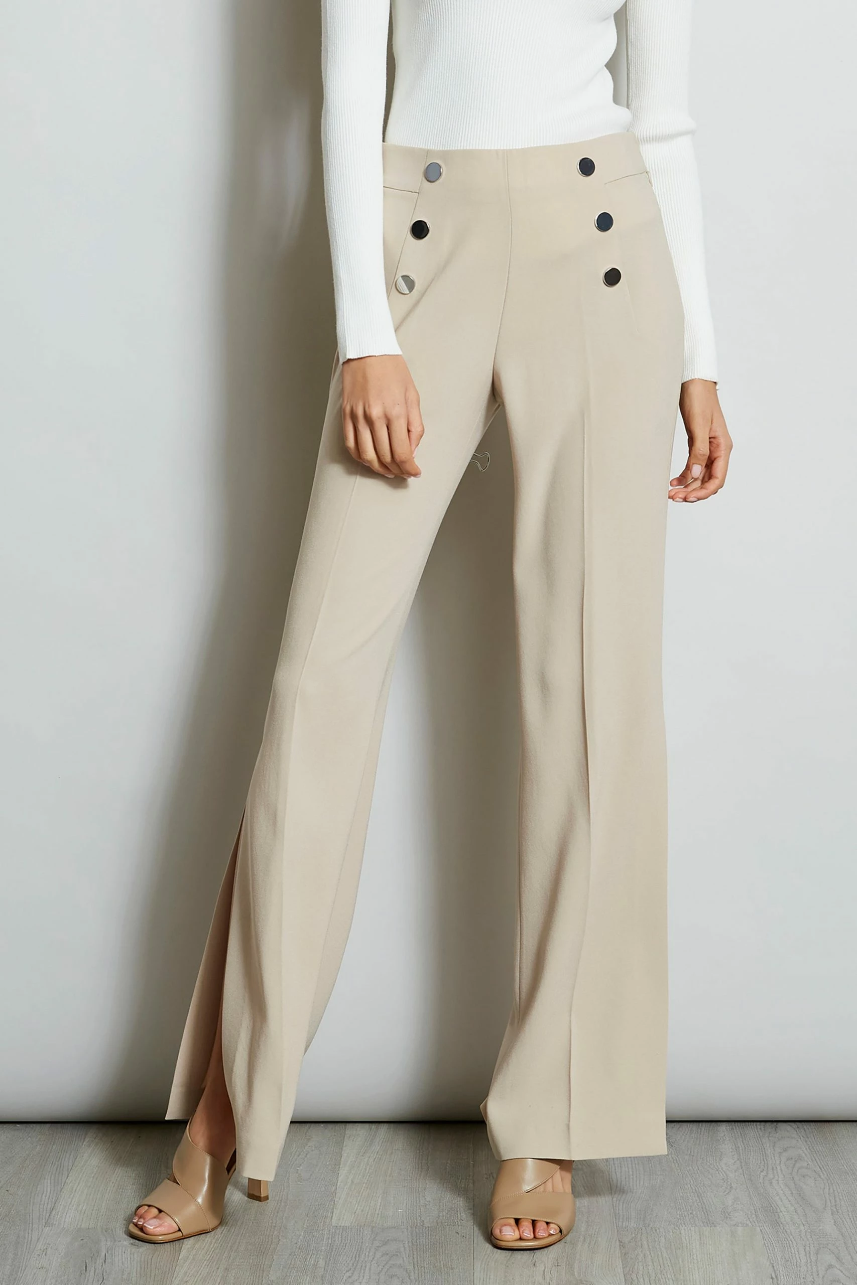 Elie Tahari Slit Button Pant 3 Elie Tahari Slit Button Pant