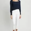 Elie Tahari Contour Slim Pant -Elie Tahari Sales 2023 E10M0211 WHITE 1HERO 1543