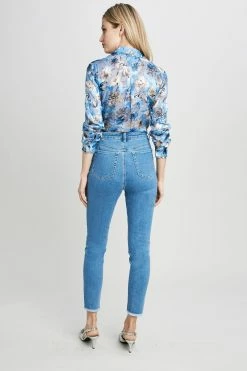 Elie Tahari Embroidered Jean -Elie Tahari Sales 2023 E1116201 SKY 3BACK 0030