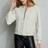 Elie Tahari Jacquard Bomber -Elie Tahari Sales 2023 E201A122 BUFF 2FRONT 081