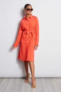 Elie Tahari Utility Shirt Dress