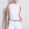 Elie Tahari Sleeveless Mock Twist Knit