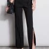 Elie Tahari Side Slit Sash Pant -Elie Tahari Sales 2023 E2087223 Black E207G503 Black 1HERO 2015