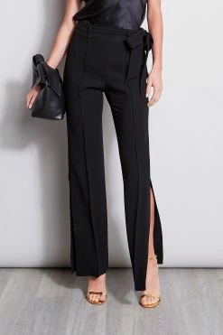 Elie Tahari Side Slit Sash Pant
