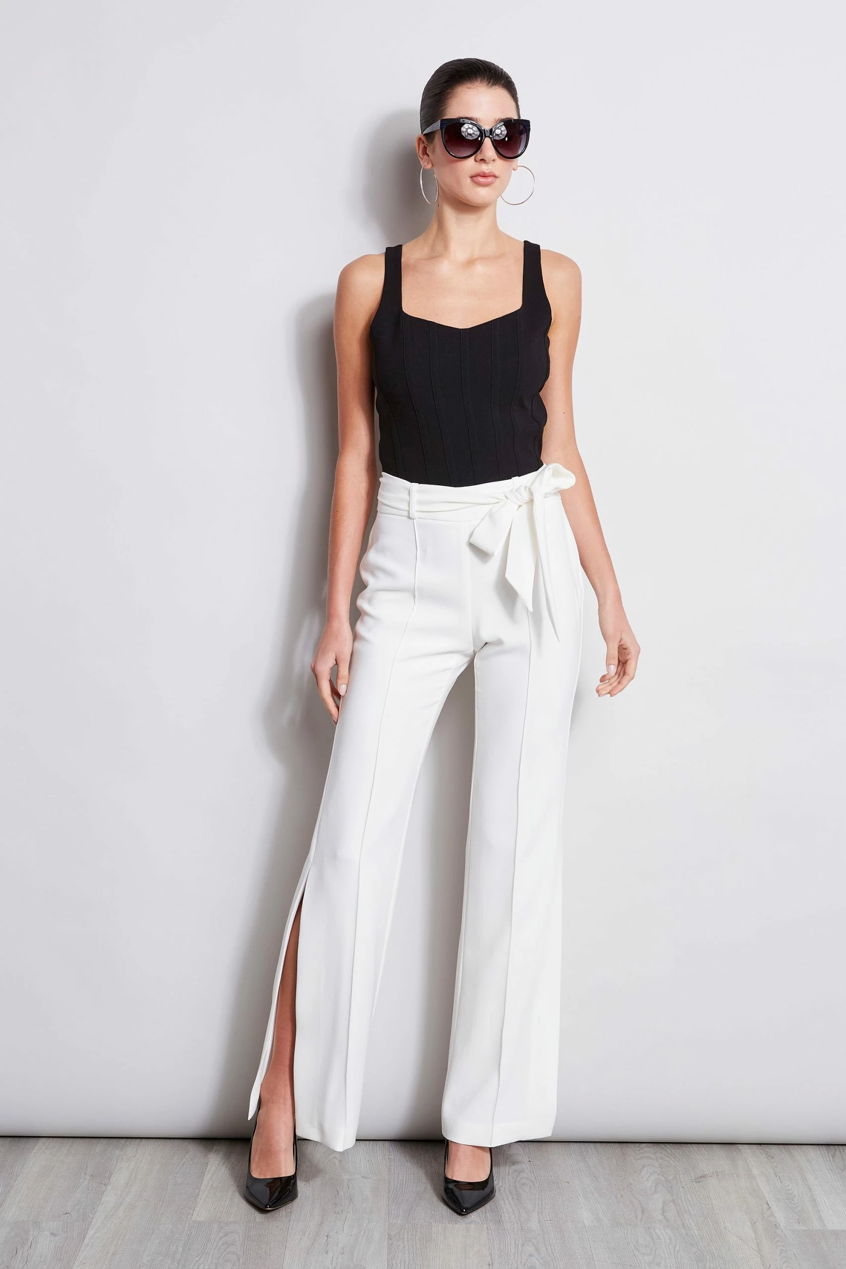 Elie Tahari Side Slit Sash Pant 6 Elie Tahari Side Slit Sash Pant - Image 4
