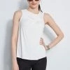 Sleeveless Asymmetric Twist Knit -Elie Tahari Sales 2023 E20M020 BLACK ETR21347 SKYWHITE 2FRONT 1401