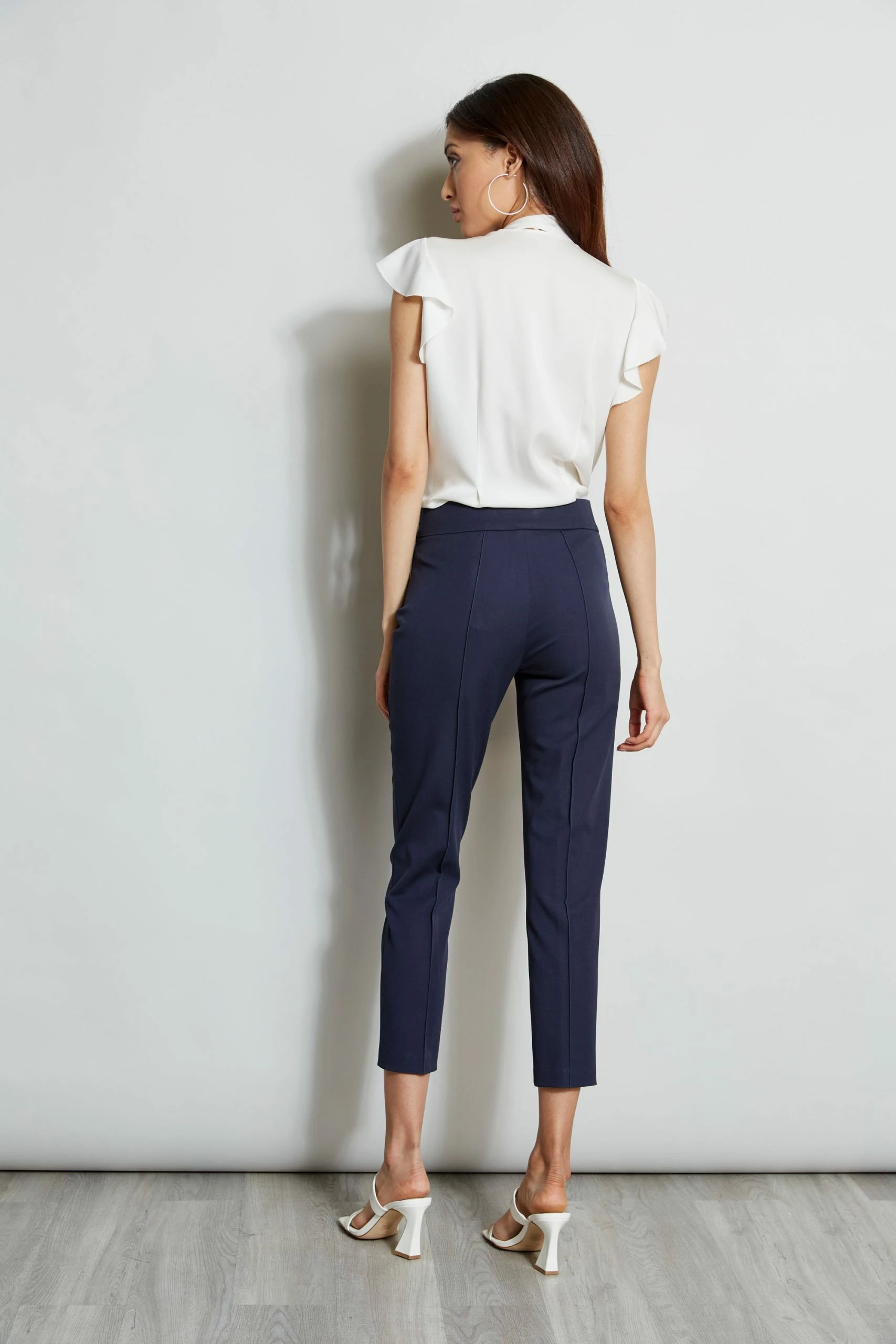 Elie Tahari Flutter Sleeve Tie Shirt 8 Elie Tahari Flutter Sleeve Tie Shirt - Image 6