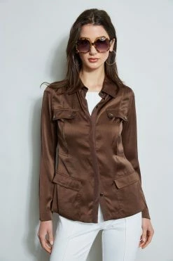 Elie Tahari Cargo Utility Jacket