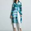 Elie Tahari Ombre Silk Chiffon Maxi Shirt -Elie Tahari Sales 2023 E20M021U WHITE E502E603 GREEN CU59150U WHITE 1Hero 305
