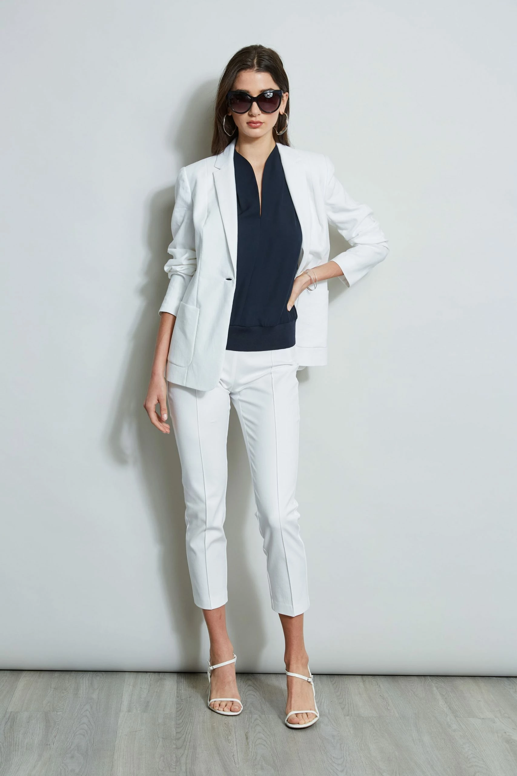 Elie Tahari Silk Contour Rib Shirt 8 Elie Tahari Silk Contour Rib Shirt - Image 6