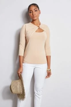 Elie Tahari Detail Ring Knit