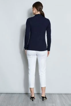 Elie Tahari Long Sleeve Twist Knit -Elie Tahari Sales 2023 E256B512 STARGAZER 3BACK 094