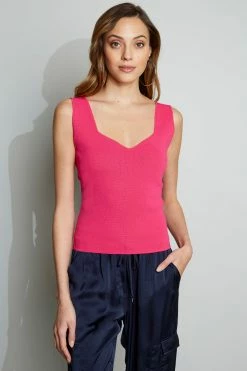 Elie Tahari Contour Tank Sweater