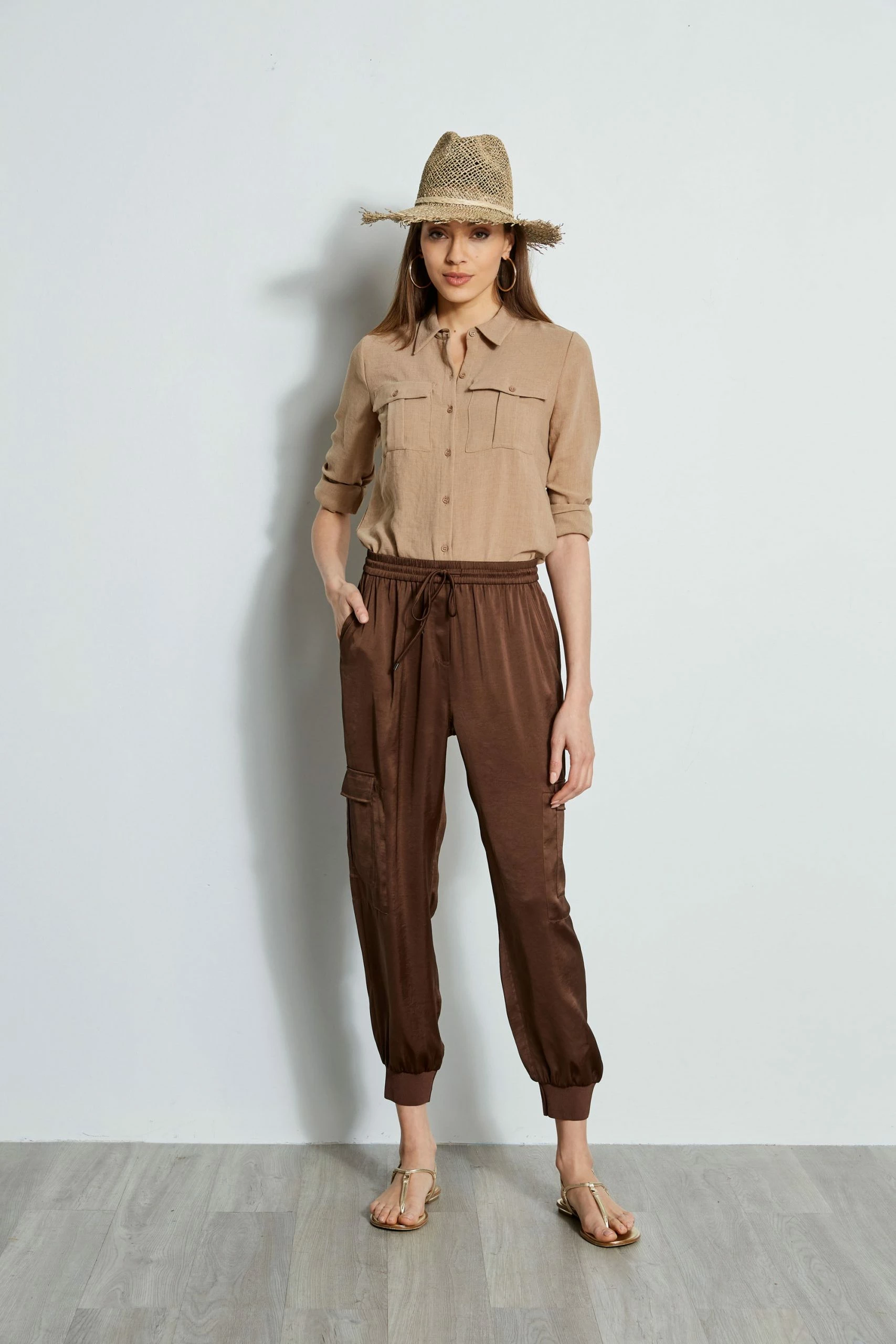 Elie Tahari Satin Cargo Pant 8 Elie Tahari Satin Cargo Pant - Image 6