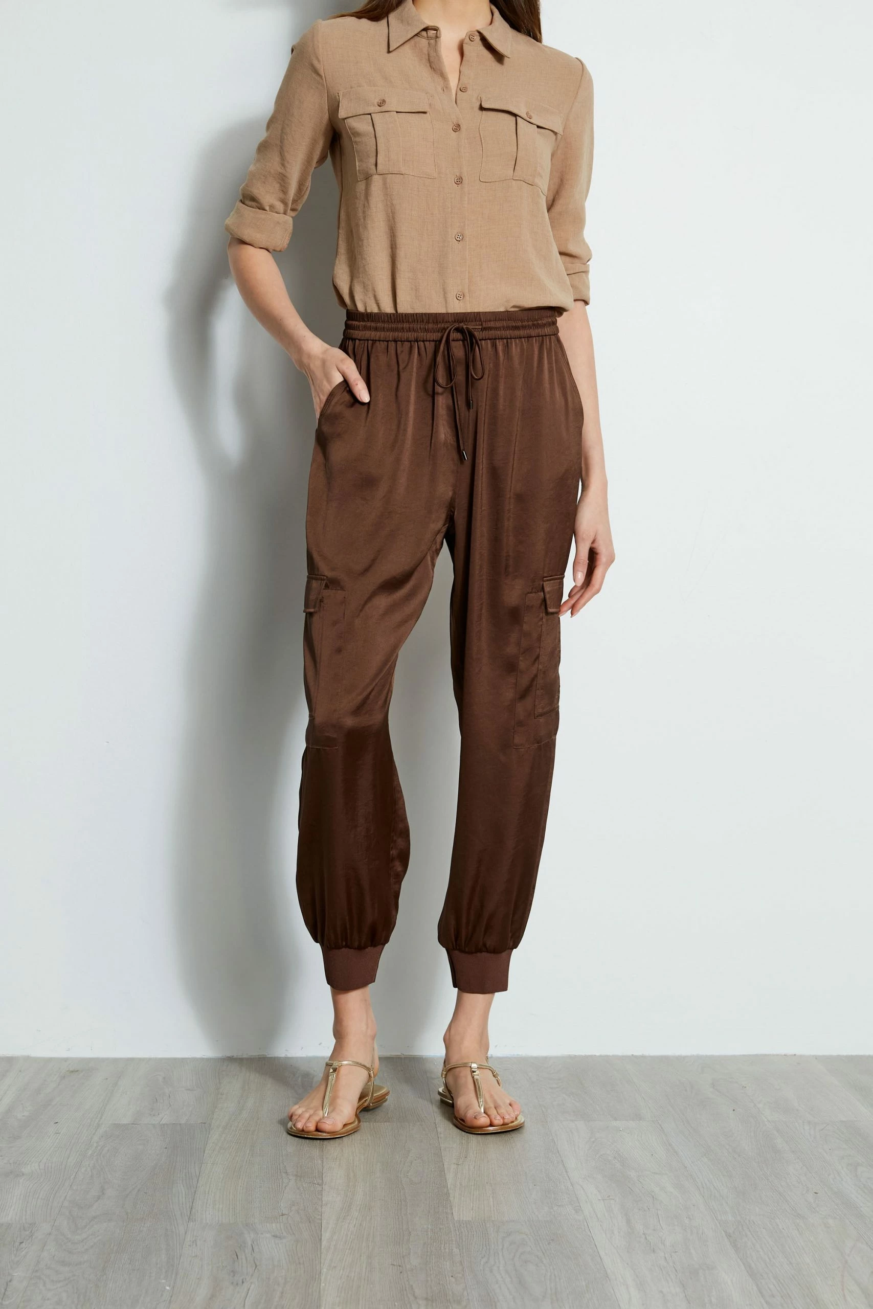 Elie Tahari Satin Cargo Pant 7 Elie Tahari Satin Cargo Pant - Image 5