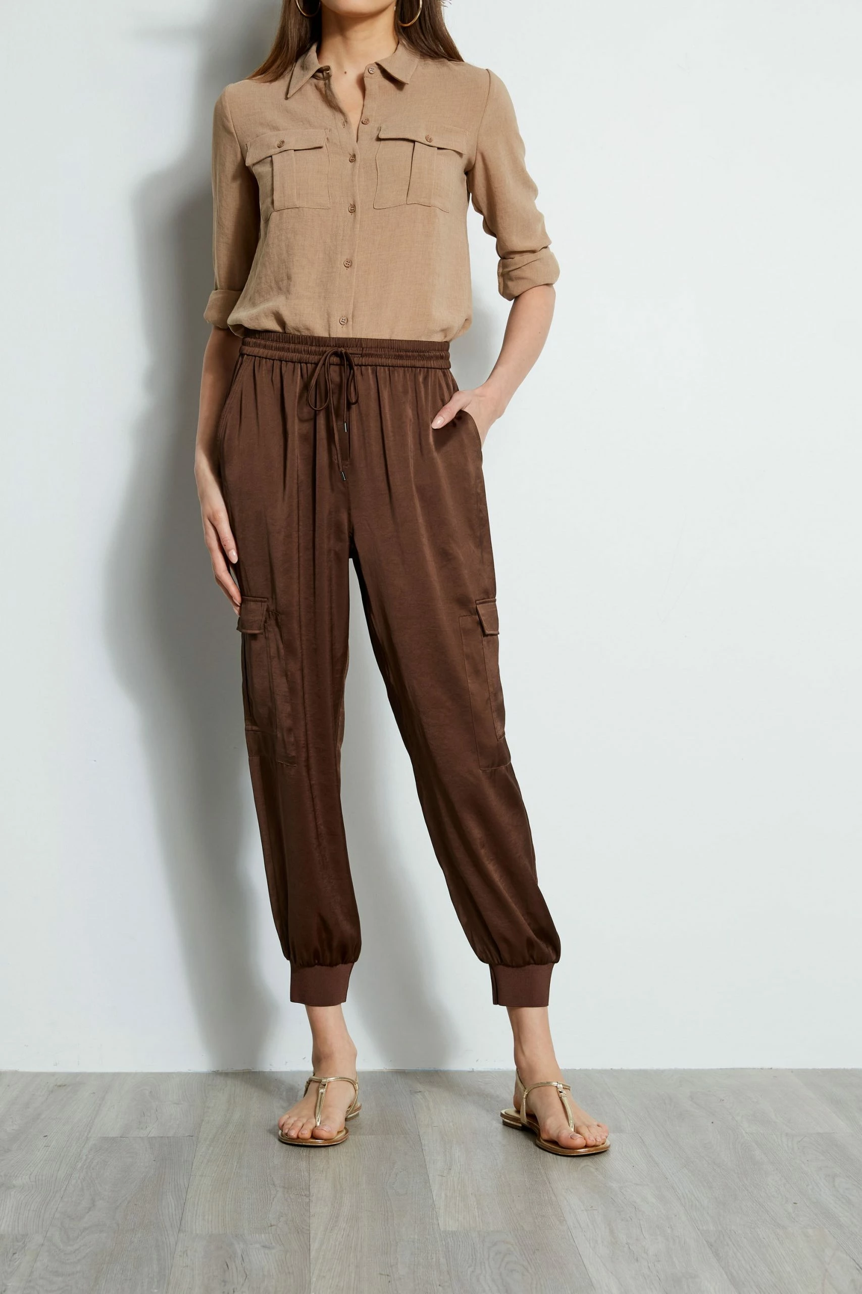 Elie Tahari Satin Cargo Pant 3 Elie Tahari Satin Cargo Pant