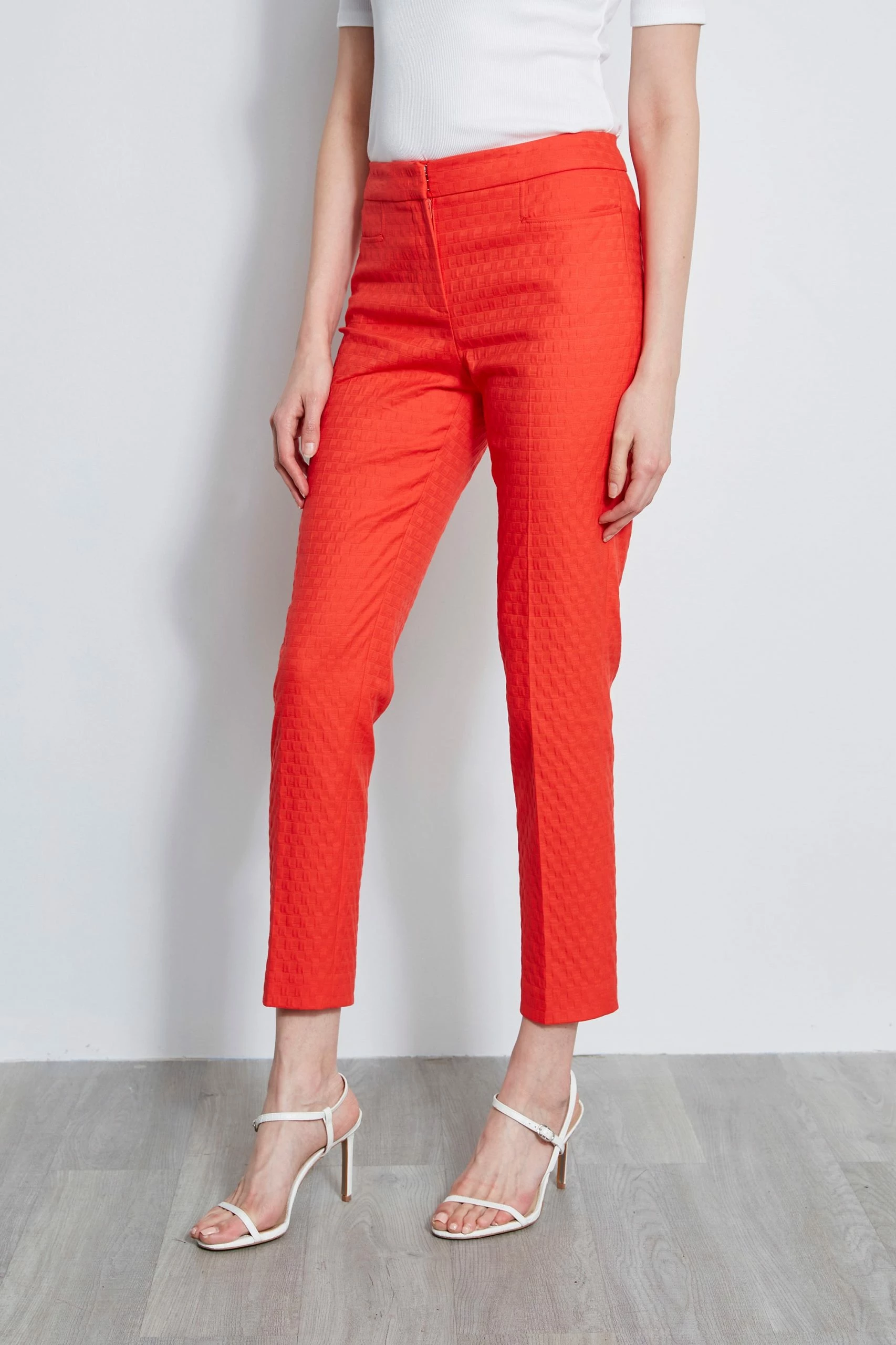 Elie Tahari Jacquard Stretch Crop Pant 3 Elie Tahari Jacquard Stretch Crop Pant