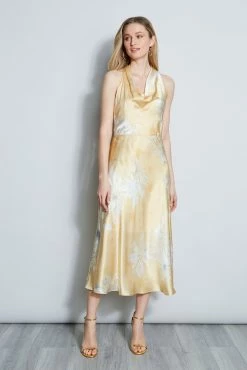 Elie Tahari Eclipse Halter Dress