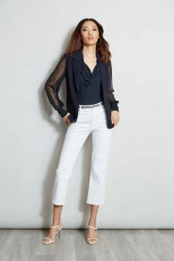 Elie Tahari Cowl Halter Shirt 14 Elie Tahari Cowl Halter Shirt -Elie Tahari Sales 2023 E303D202 WHITE E4087103 STARGAZER E410N513 WATERBLUE 4styling 083