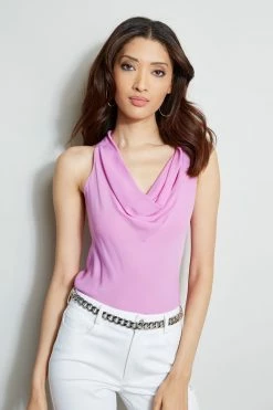 Elie Tahari Cowl Halter Shirt