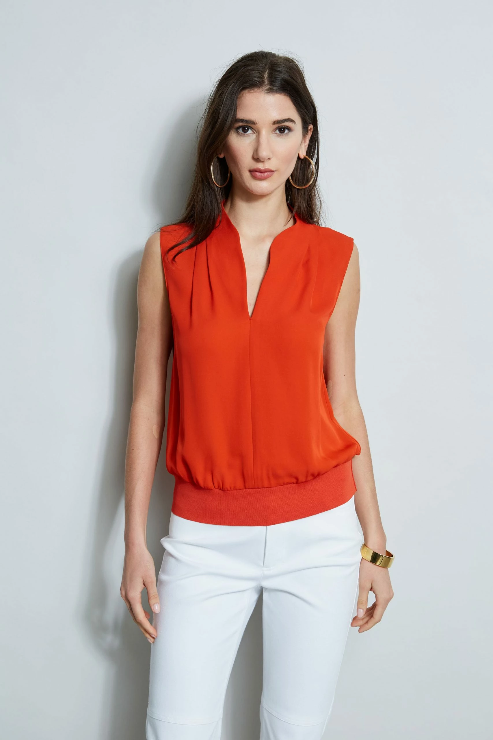 Elie Tahari Silk Contour Rib Shirt 3 Elie Tahari Silk Contour Rib Shirt