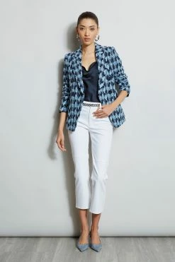 Elie Tahari Twisted Tweed Blazer -Elie Tahari Sales 2023 E303D202 White E1022102 Multi E307G502 Stargazer 1hero 0401copy