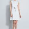 Elie Tahari Denim Fit & Flare Dress -Elie Tahari Sales 2023 E303D603 WHITE 1hero 5155