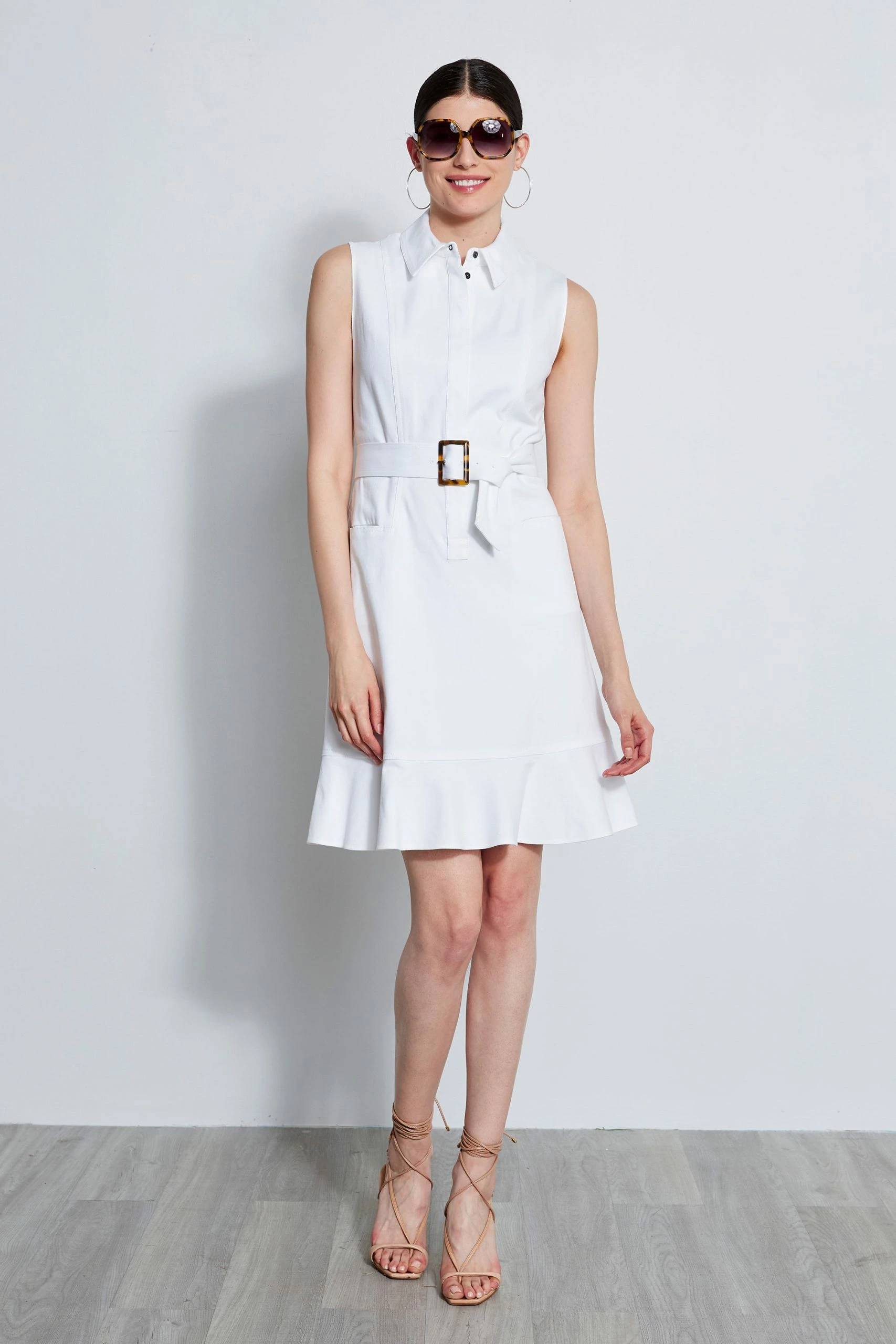 Elie Tahari Denim Fit & Flare Dress 3 Elie Tahari Denim Fit & Flare Dress