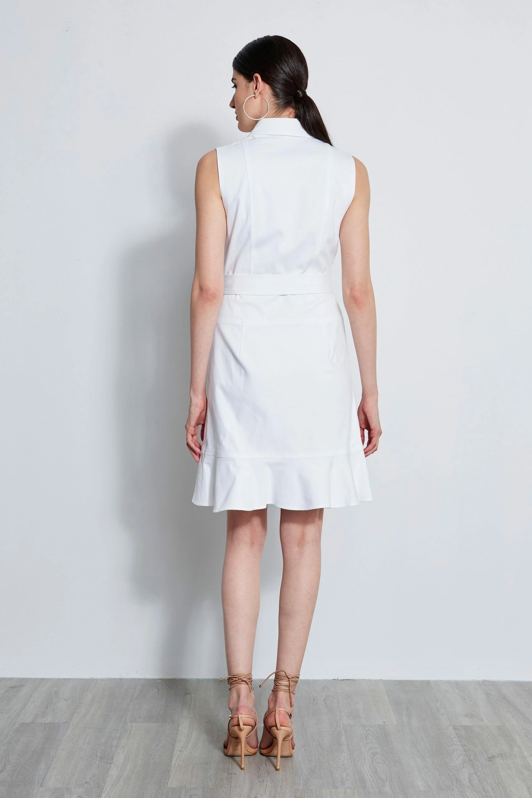 Elie Tahari Denim Fit & Flare Dress 6 Elie Tahari Denim Fit & Flare Dress - Image 4