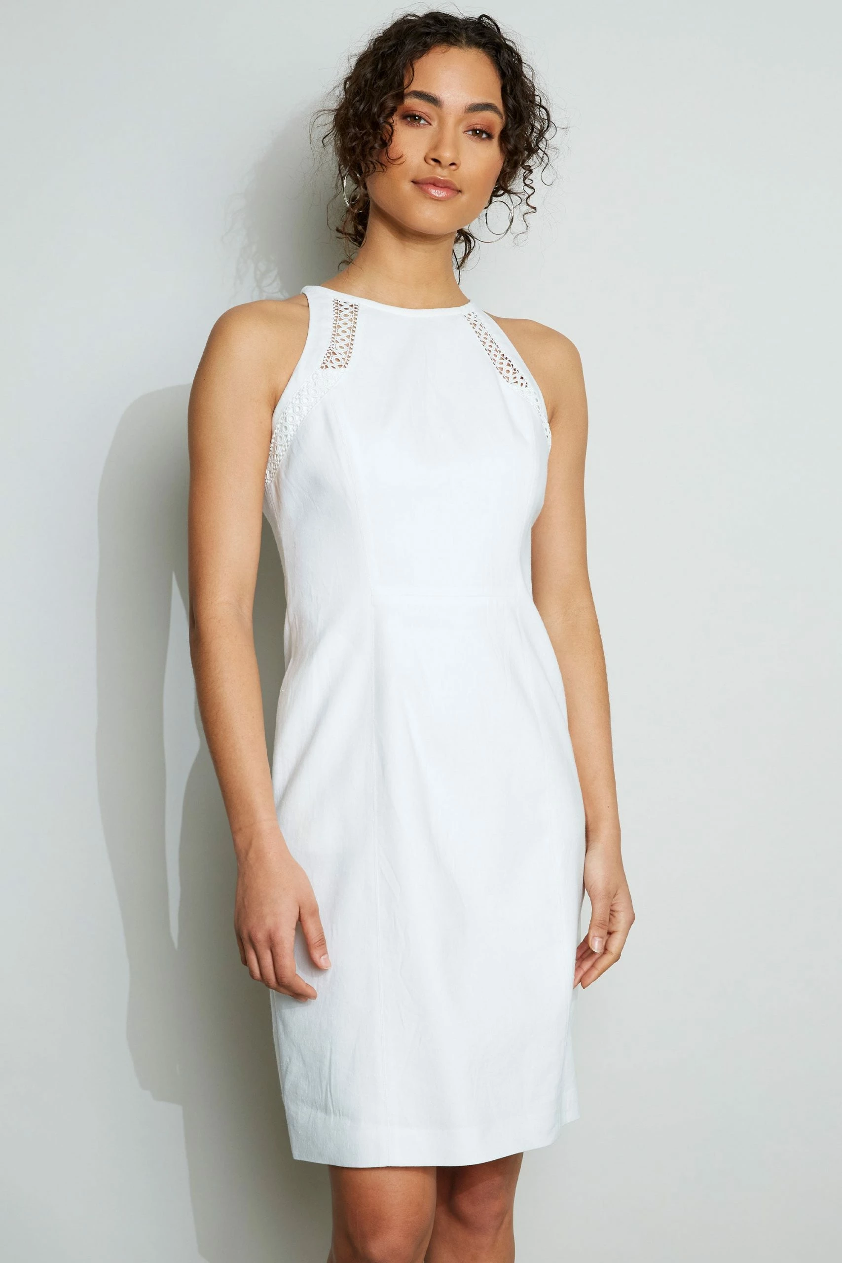 Elie Tahari Linen Lace Detail Dress 7 Elie Tahari Linen Lace Detail Dress - Image 5