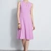 Elie Tahari Fit & Flare Dart Midi Dress -Elie Tahari Sales 2023 E3087603 ORCHID 1hero 4991