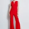 Elie Tahari Belted Slit Jumpsuit -Elie Tahari Sales 2023 E3087623 BERRY 1hero 4948